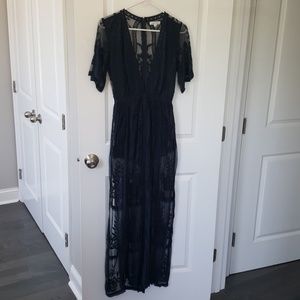 Vici dark blue lace dress